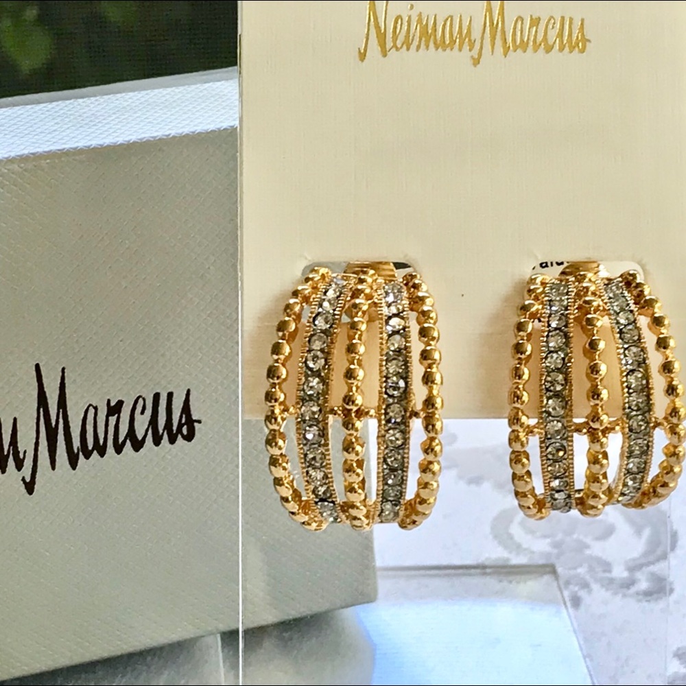 SOLD Kenneth Jay Lane Half Hoop Earrings Sold Out